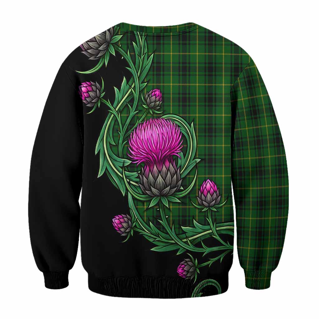 MacArthur (McArthur) Tartan Sweatshirt Resilient Scottish Thistle - Tartan Vibes Clothing
