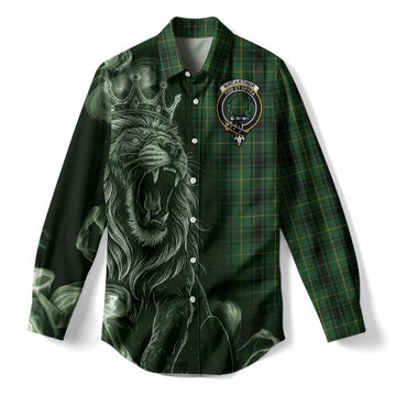 MacArthur (McArthur) Tartan Women Casual Shirt Roaring Lion Heritage
