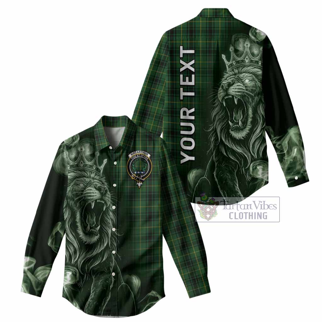MacArthur (McArthur) Tartan Women Casual Shirt Roaring Lion Heritage