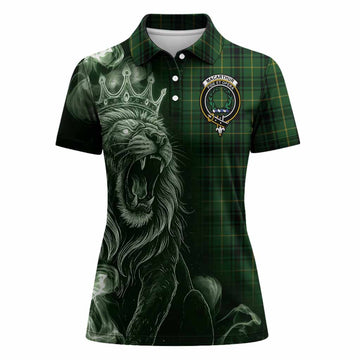 MacArthur (McArthur) Tartan Women Polo Shirt Roaring Lion Heritage