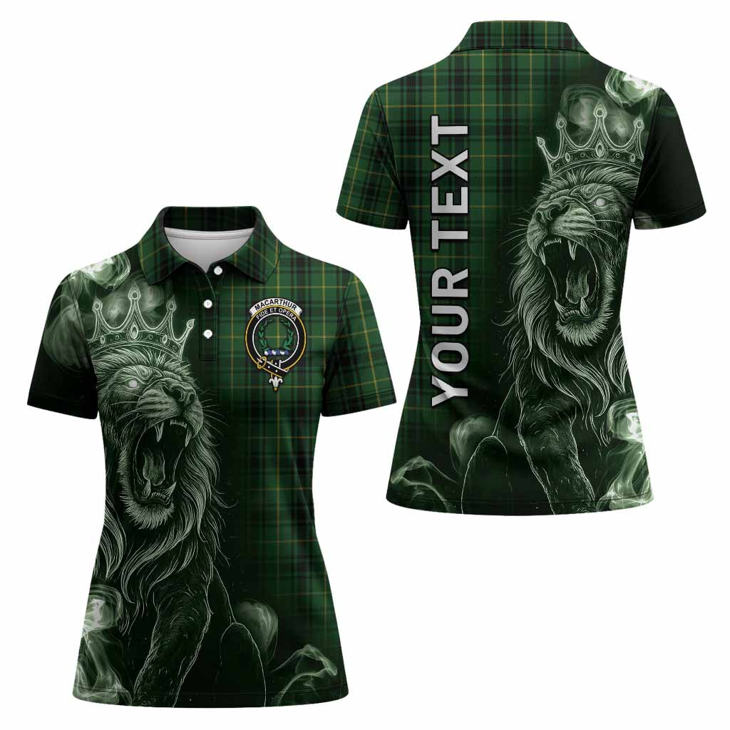 MacArthur (McArthur) Tartan Women Polo Shirt Roaring Lion Heritage