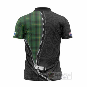 MacArthur (McArthur) Tartan Zipper Polo Shirt New Zealand Pattern Unique Zipper Stylized