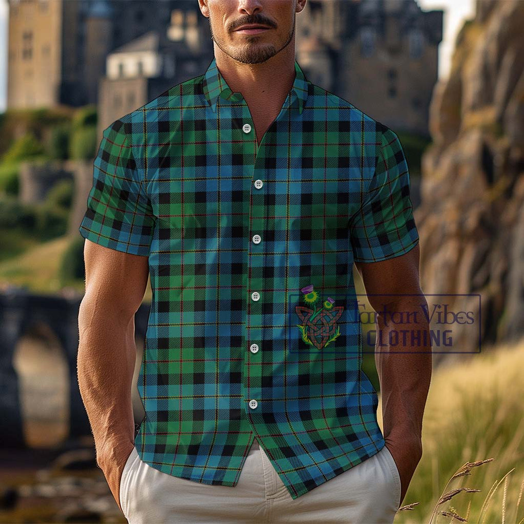 MacAskill Ancient Tartan Cotton Hawaiian Shirt Kid - Tartan Vibes Clothing