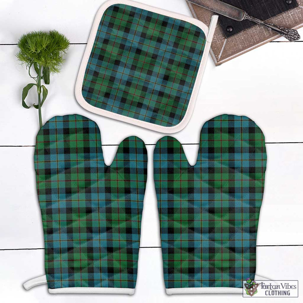 MacAskill Ancient Tartan Combo Oven Mitt & Pot-Holder White - Tartan Vibes Clothing