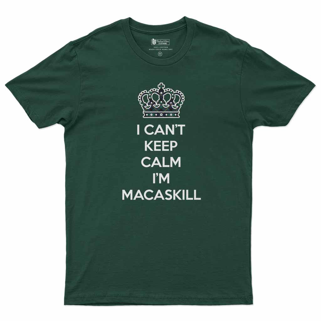 MacAskill (McAskill) Can't Keep Calm Men's T-Shirt Forest Green - Tartan Vibes Clothing