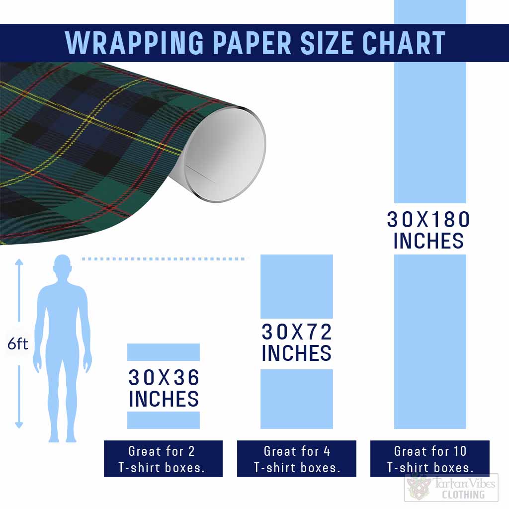 MacAskill (McAskill) Classic Tartan Wrapping Paper, Classic Scottish Plaid Gift Wrap