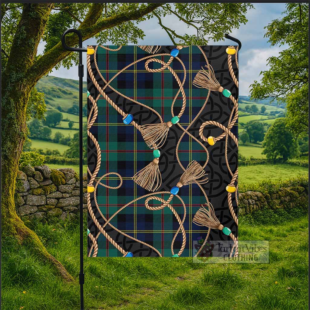 MacAskill (McAskill) Scottish Tartan Twisted Ropes Stylized Garden Flag - Tartan Vibes Clothing
