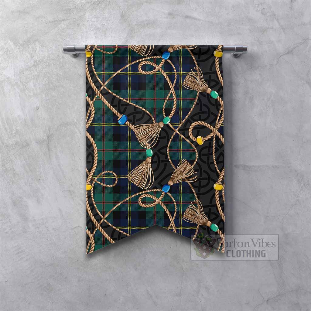 MacAskill (McAskill) Scottish Tartan Twisted Ropes Stylized Gonfalon Fishtail - Tartan Vibes Clothing