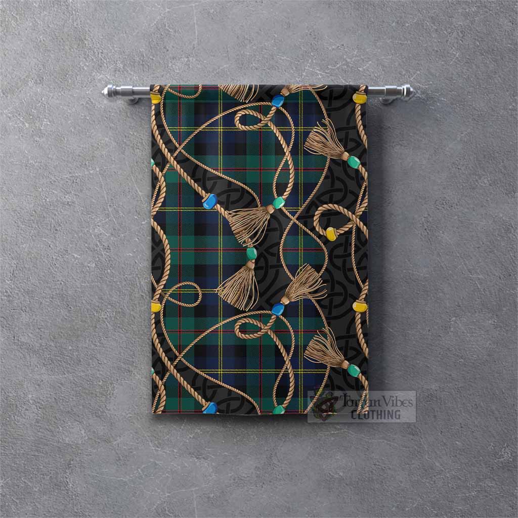MacAskill (McAskill) Scottish Tartan Twisted Ropes Stylized Gonfalon Rectangle - Tartan Vibes Clothing