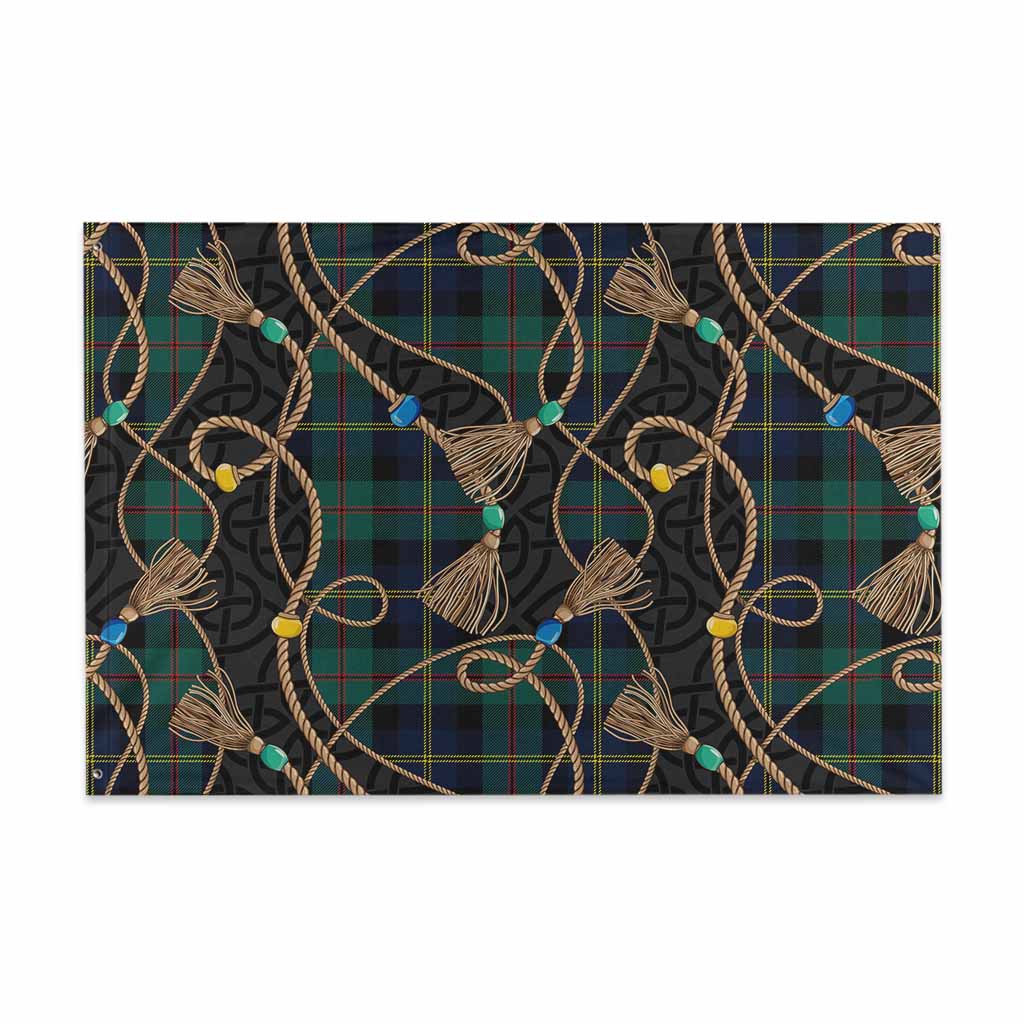 MacAskill (McAskill) Scottish Tartan Twisted Ropes Stylized House Flag 48*72 inch (120*180 cm) - Tartan Vibes Clothing