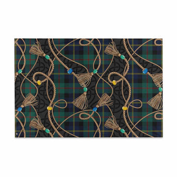 MacAskill (McAskill) Scottish Tartan Twisted Ropes Stylized House Flag 48*72 inch (120*180 cm) - Tartan Vibes Clothing