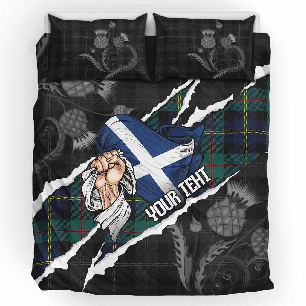 MacAskill (McAskill) Tartan Bedding Set Hands with Scotland National Flags UK Bedding Set UK King 91*87 inch - Tartan Vibes Clothing