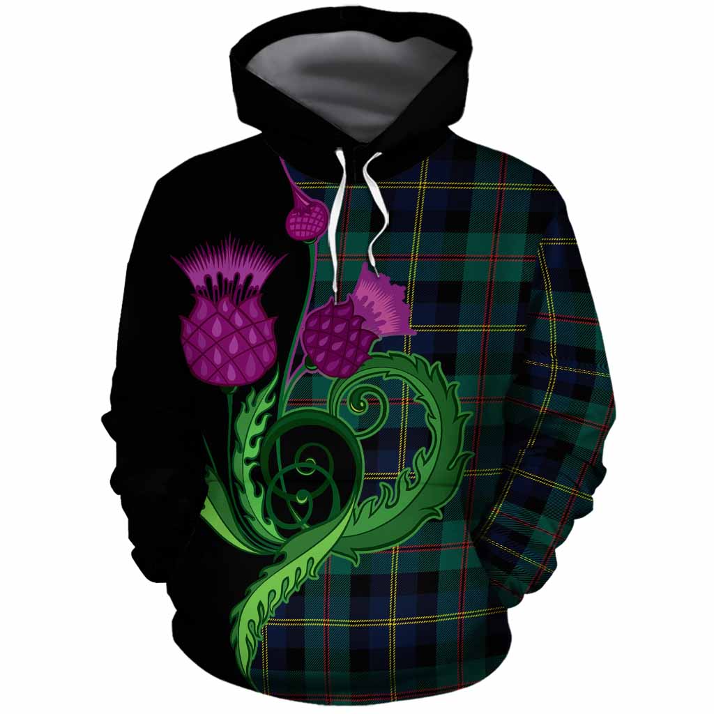 MacAskill (McAskill) Tartan Cotton Hoodie Traditional Scottish Thistle