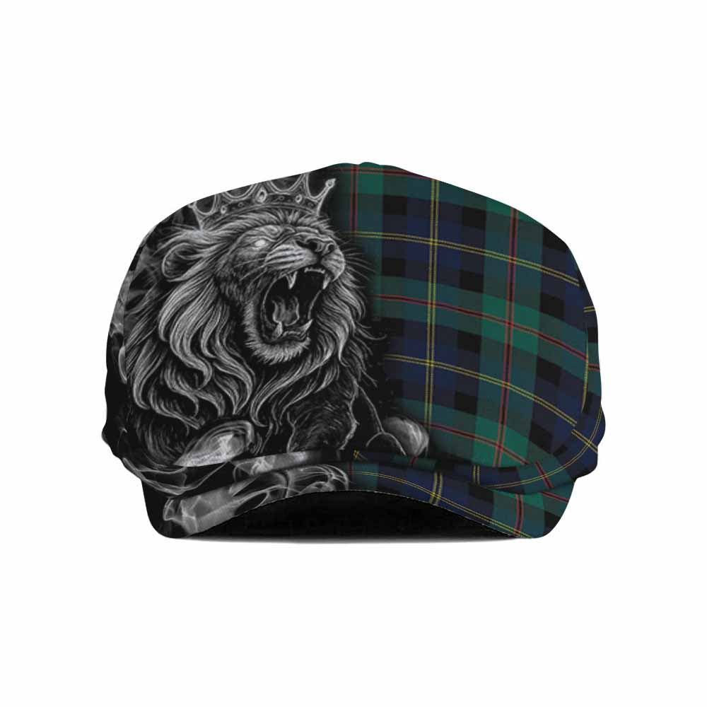 MacAskill (McAskill) Tartan Flat Cap, Jeff Cap Roaring Lion Heritage Flat Cap - Tartan Vibes Clothing
