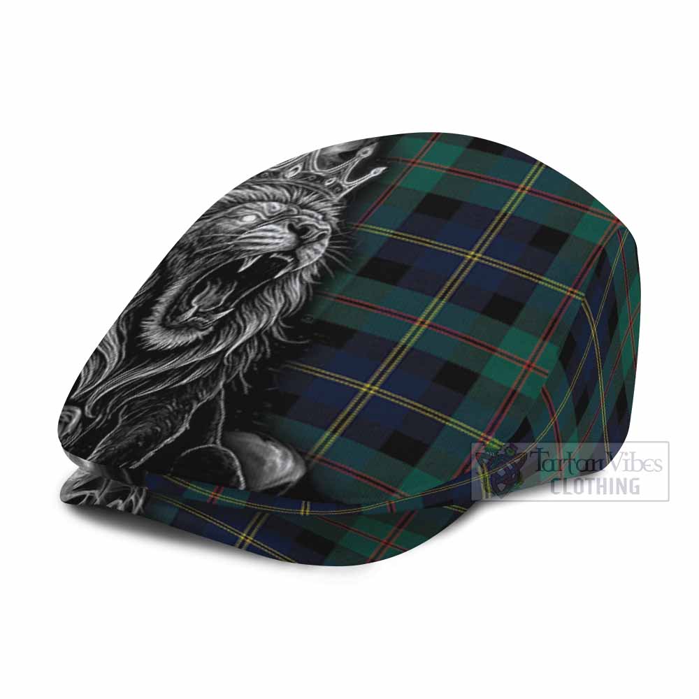 MacAskill (McAskill) Tartan Flat Cap, Jeff Cap Roaring Lion Heritage - Tartan Vibes Clothing