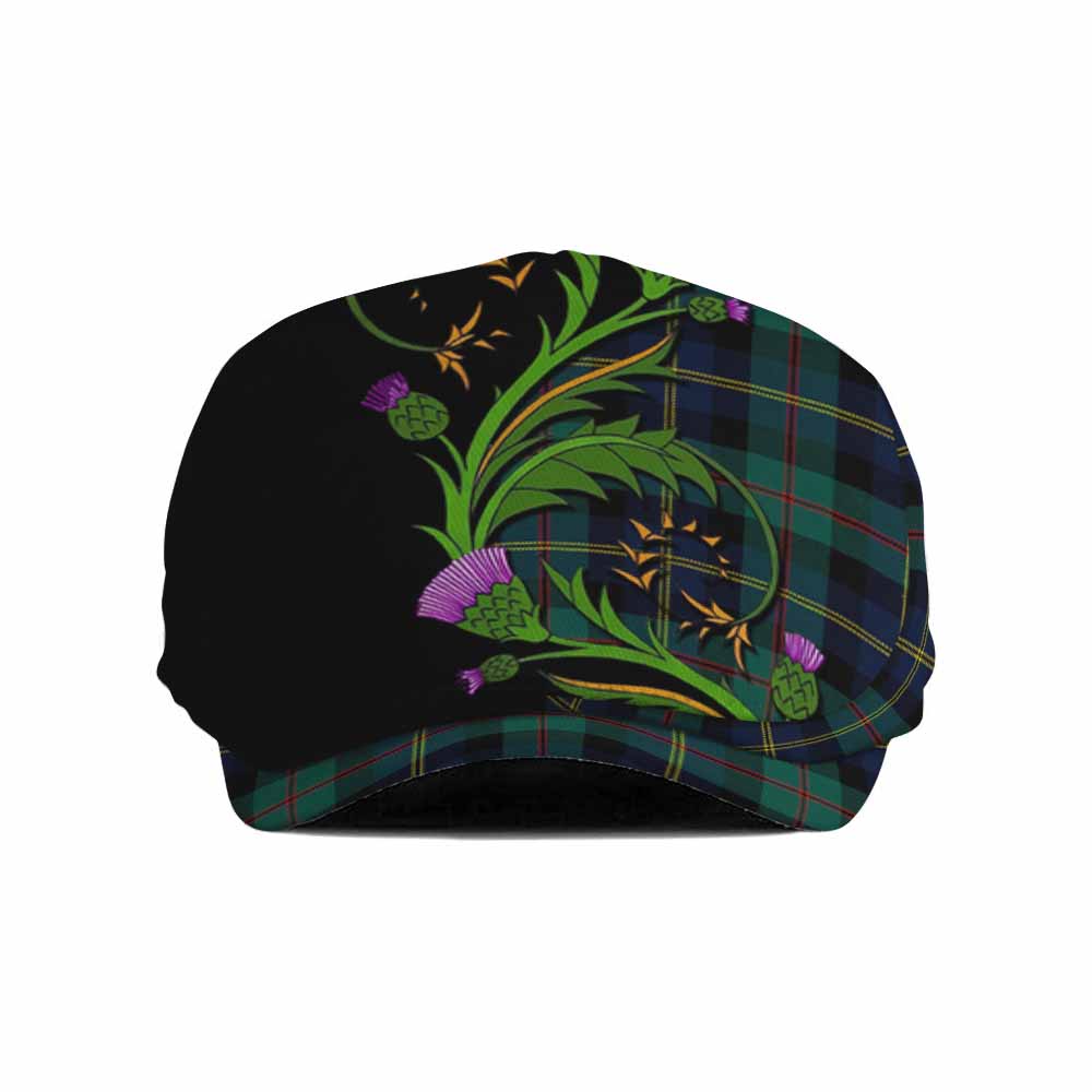 MacAskill (McAskill) Tartan Flat Cap, Jeff Cap Scottish Thistle Pride Heritage Art Flat Cap - Tartan Vibes Clothing