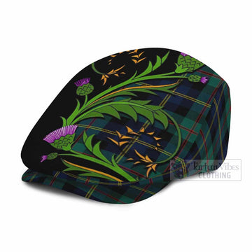 MacAskill (McAskill) Tartan Flat Cap, Jeff Cap Scottish Thistle Pride Heritage Art