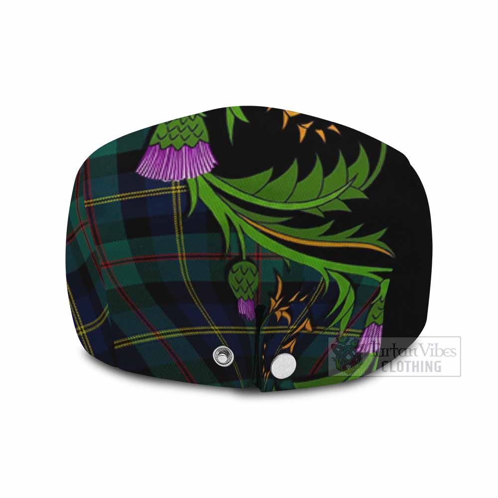MacAskill (McAskill) Tartan Flat Cap, Jeff Cap Scottish Thistle Pride Heritage Art - Tartan Vibes Clothing
