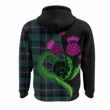 MacAskill (McAskill) Tartan Hoodie Traditional Scottish Thistle