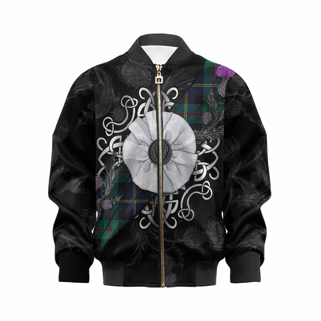 MacAskill (McAskill) Tartan Kid Bomber Jacket Jacobite White Rose Kid XS - Tartan Vibes Clothing