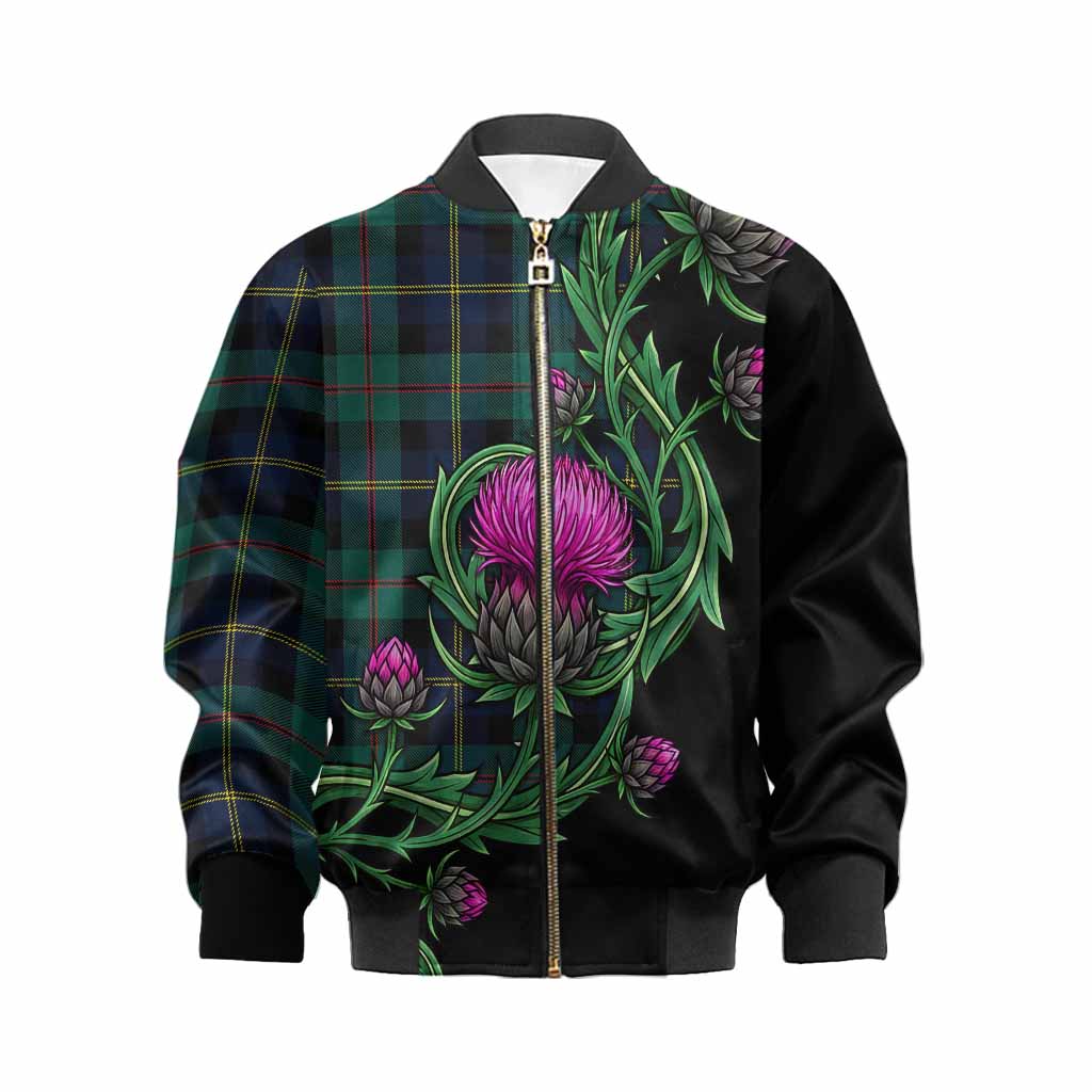 MacAskill (McAskill) Tartan Kid Bomber Jacket Resilient Scottish Thistle Kid XS - Tartan Vibes Clothing