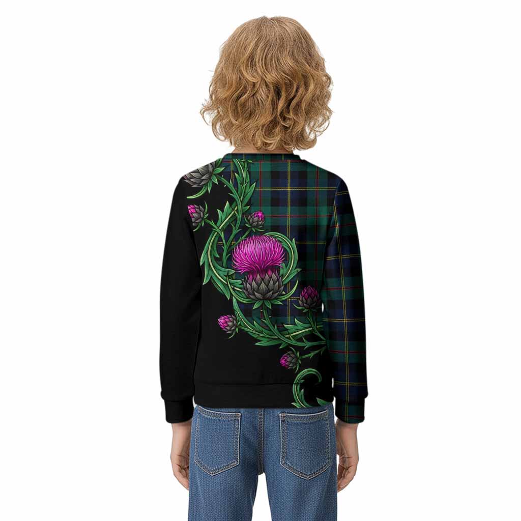 MacAskill (McAskill) Tartan Kid Knitted Sweatshirt Resilient Scottish Thistle - Tartan Vibes Clothing