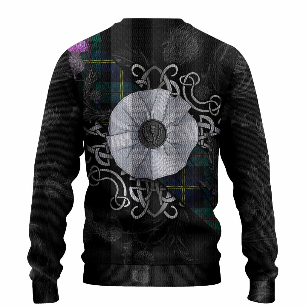MacAskill (McAskill) Tartan Knitted Sweater Jacobite White Rose - Tartan Vibes Clothing