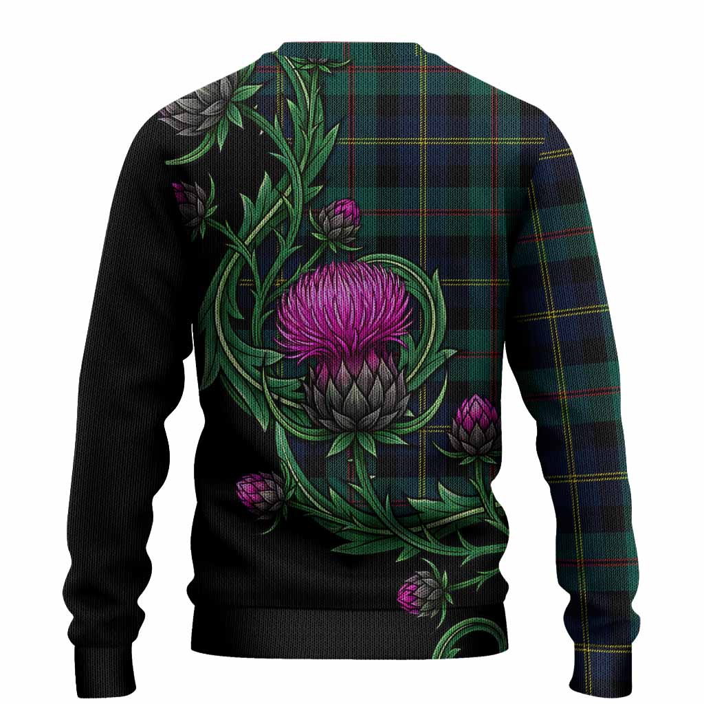 MacAskill (McAskill) Tartan Knitted Sweater Resilient Scottish Thistle - Tartan Vibes Clothing