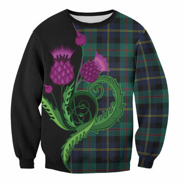 MacAskill (McAskill) Tartan Sweatshirt Traditional Scottish Thistle