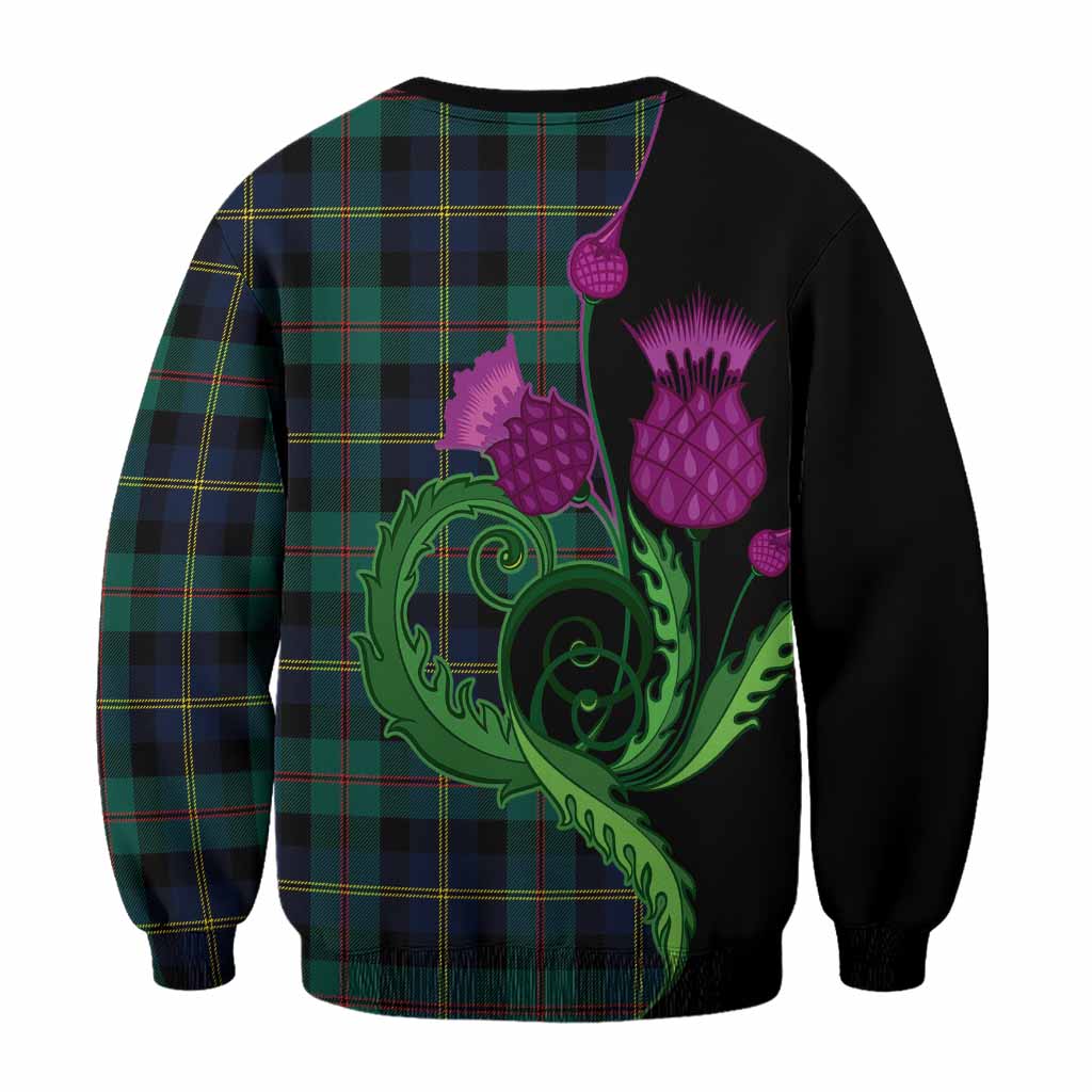 MacAskill (McAskill) Tartan Sweatshirt Traditional Scottish Thistle