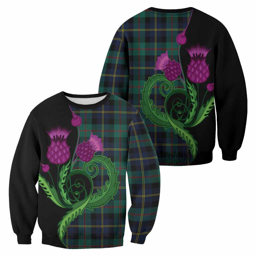 MacAskill (McAskill) Tartan Sweatshirt Traditional Scottish Thistle