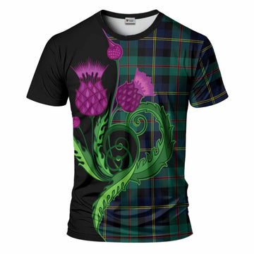 MacAskill (McAskill) Tartan T-Shirt Traditional Scottish Thistle