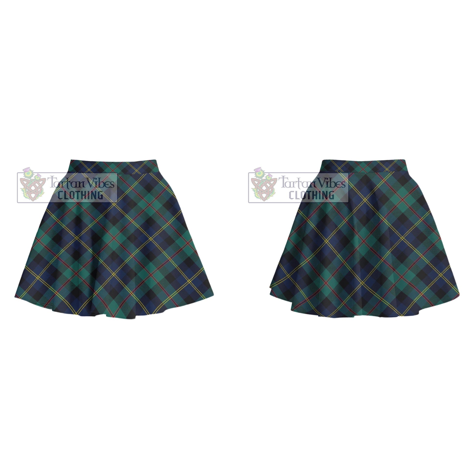 Tartan Vibes Clothing MacAskill Modern Tartan Women's Plated Mini Skirt