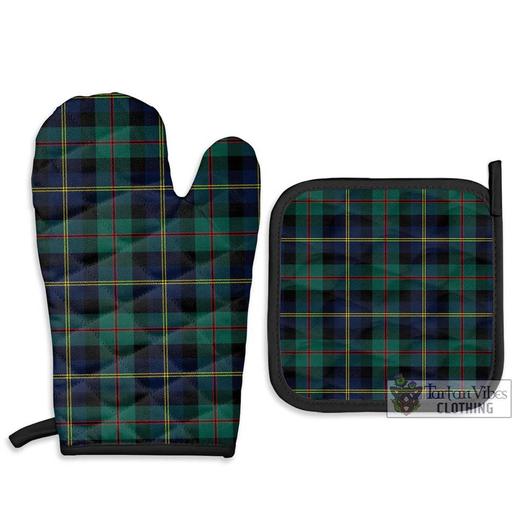 MacAskill (McAskill) Tartan Combo Oven Mitt & Pot-Holder Combo 1 Oven Mitt & 2 Pot-Holder Black - Tartan Vibes Clothing