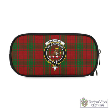 MacAulay (MacAuley) Tartan Pen and Pencil Case with Family Crest