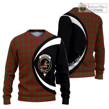 MacAulay (MacAuley) Tartan Ugly Sweater with Family Crest Circle Style