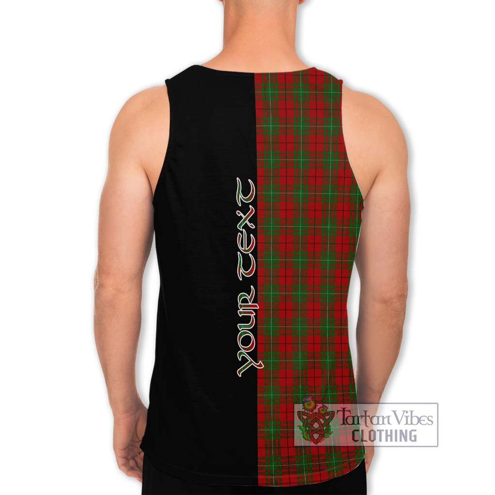 MacAulay (MacAuley) Tartan Men's Tank Top with Family Crest and Half Of Me Style - Tartanvibesclothing Shop