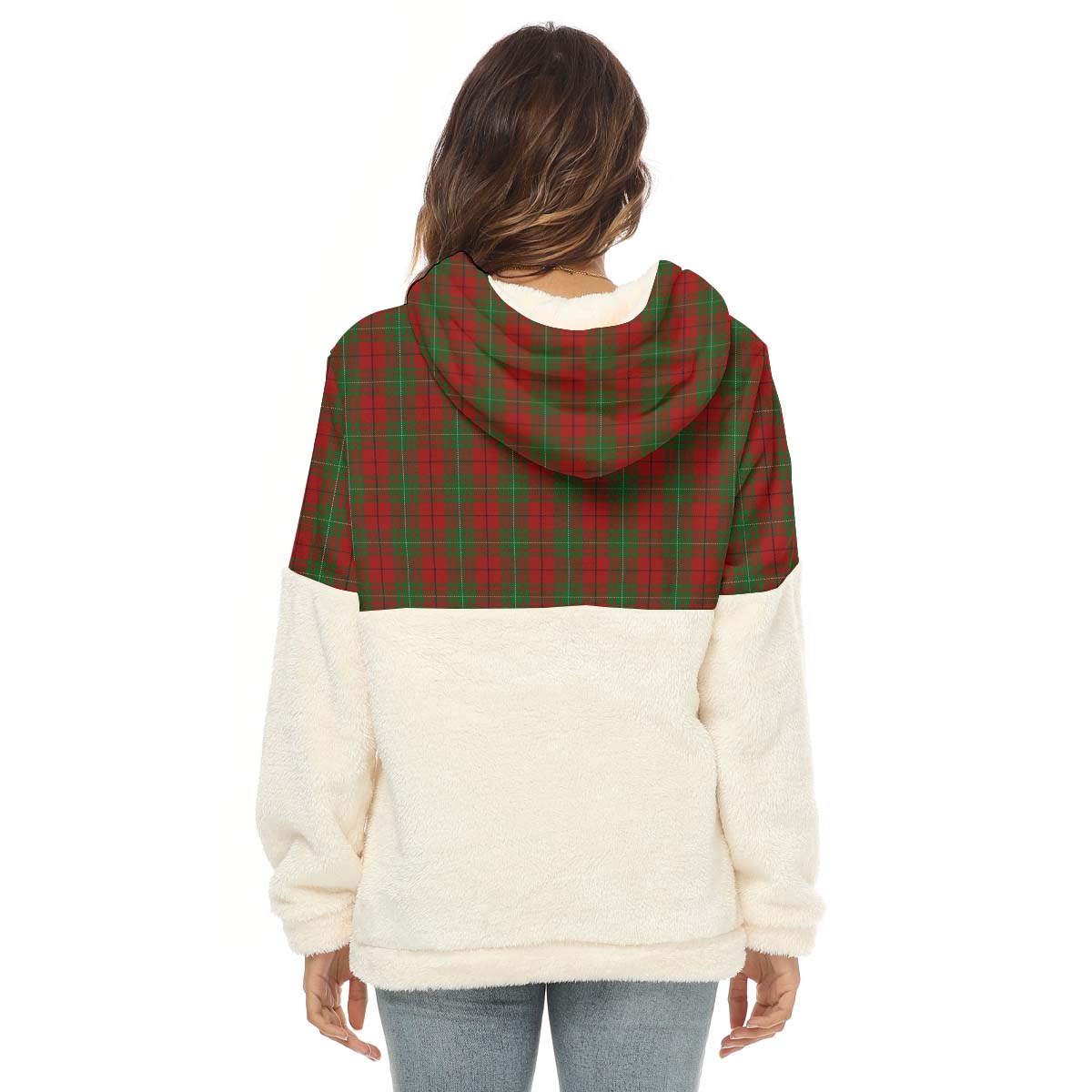 MacAulay (MacAuley) Tartan Women's Borg Fleece Hoodie With Half Zip - Tartan Vibes Clothing