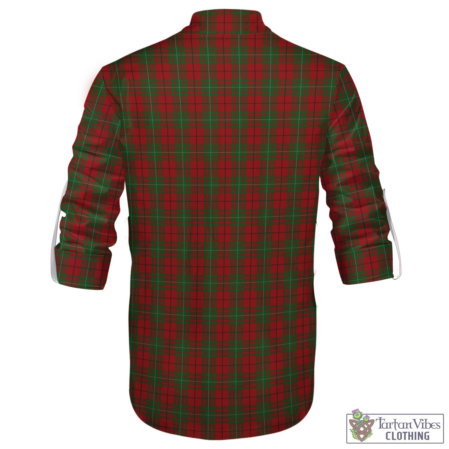 Tartan Vibes Clothing MacAulay Tartan Men's Scottish Traditional Jacobite Ghillie Kilt Shirt