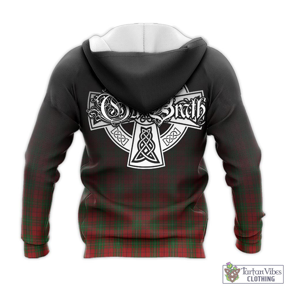 Tartan Vibes Clothing MacAulay Tartan Knitted Hoodie Featuring Alba Gu Brath Family Crest Celtic Inspired