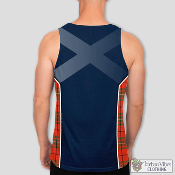 MacAulay Ancient Tartan Men's Tanks Top with Family Crest and Scottish Thistle Vibes Sport Style