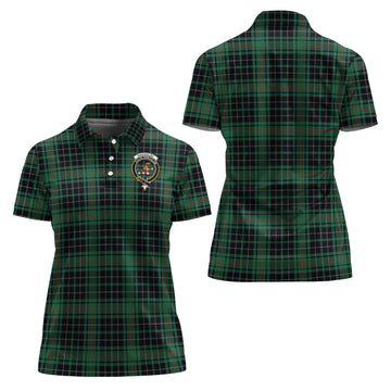 macaulay-hunting-ancient-tartan-polo-shirt-with-family-crest-for-women