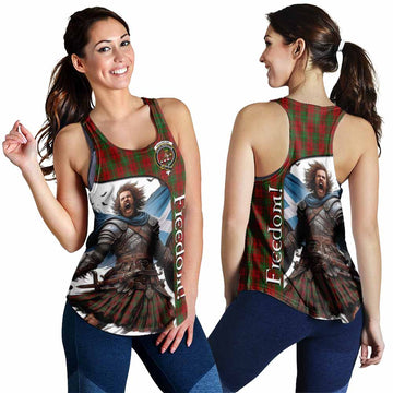 Tartan Vibes Clothing MacAulay (MacAuley) Crest Tartan Women's Racerback Tanks Inspired by the Freedom of Scottish Warrior
