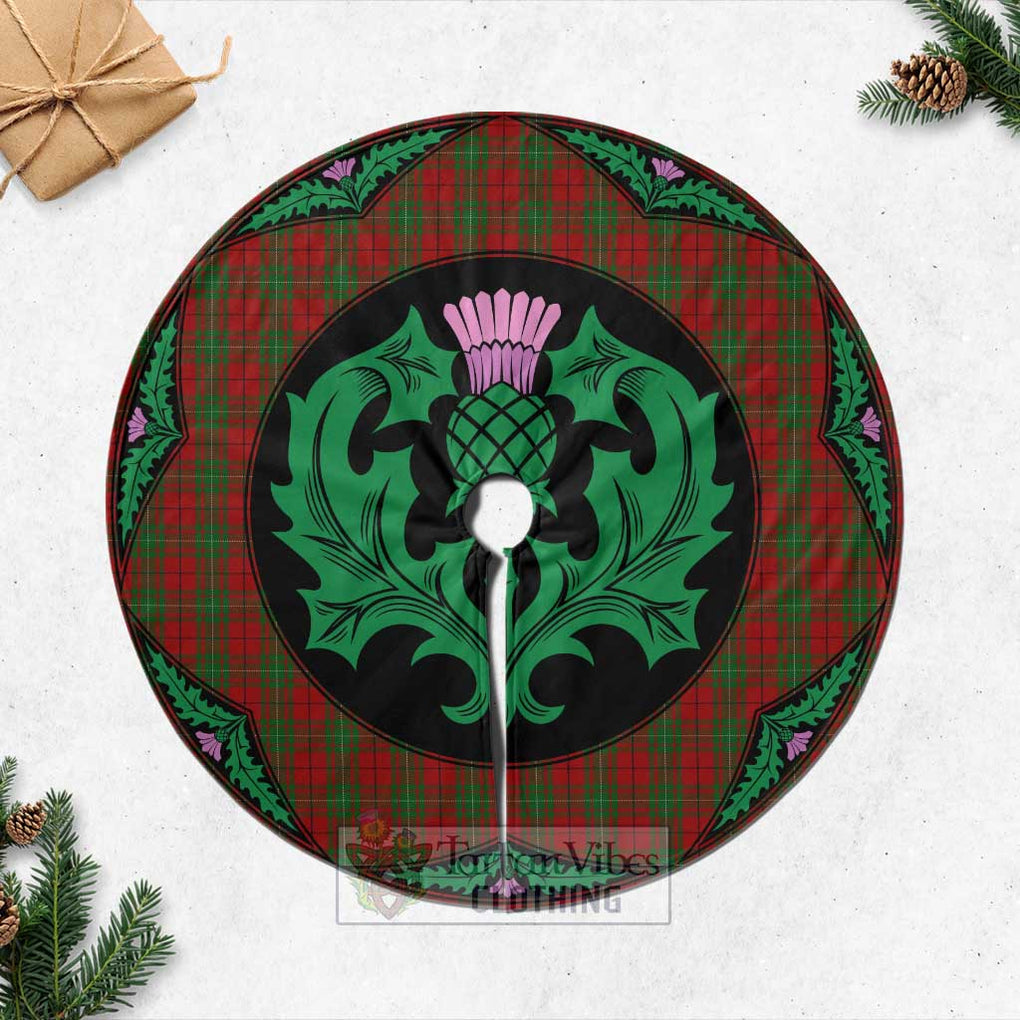 MacAulay (MacAuley) Tartan Christmas Tree Skirt Scottish Thistle Style Casual Tree Skirts - Tartan Vibes Clothing