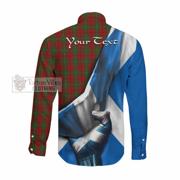 MacAulay (MacAuley) Tartan Long Sleeve Button Shirt with Family Crest Scotland Patriotic Style