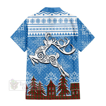 MacAulay (MacAuley) Clan Christmas Hawaiian Shirt Celtic Reindeer Style