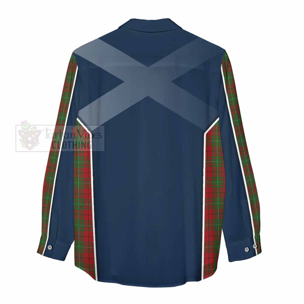 Tartan Vibes Clothing MacAulay (MacAuley) Tartan Women's Casual Shirt with Family Crest and Lion Rampant Vibes Sport Style