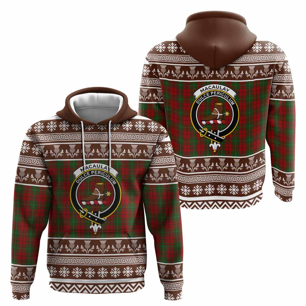MacAulay (MacAuley) Clan Tartan Christmas Hoodie with Family Crest - Tartan Vibes Clothing