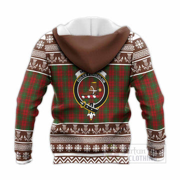 MacAulay (MacAuley) Clan Tartan Christmas Knitted Hoodie with Family Crest