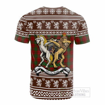 MacAulay (MacAuley) Clan Tartan Crest Christmas Cotton T-shirt Coat of Arms Funny Style
